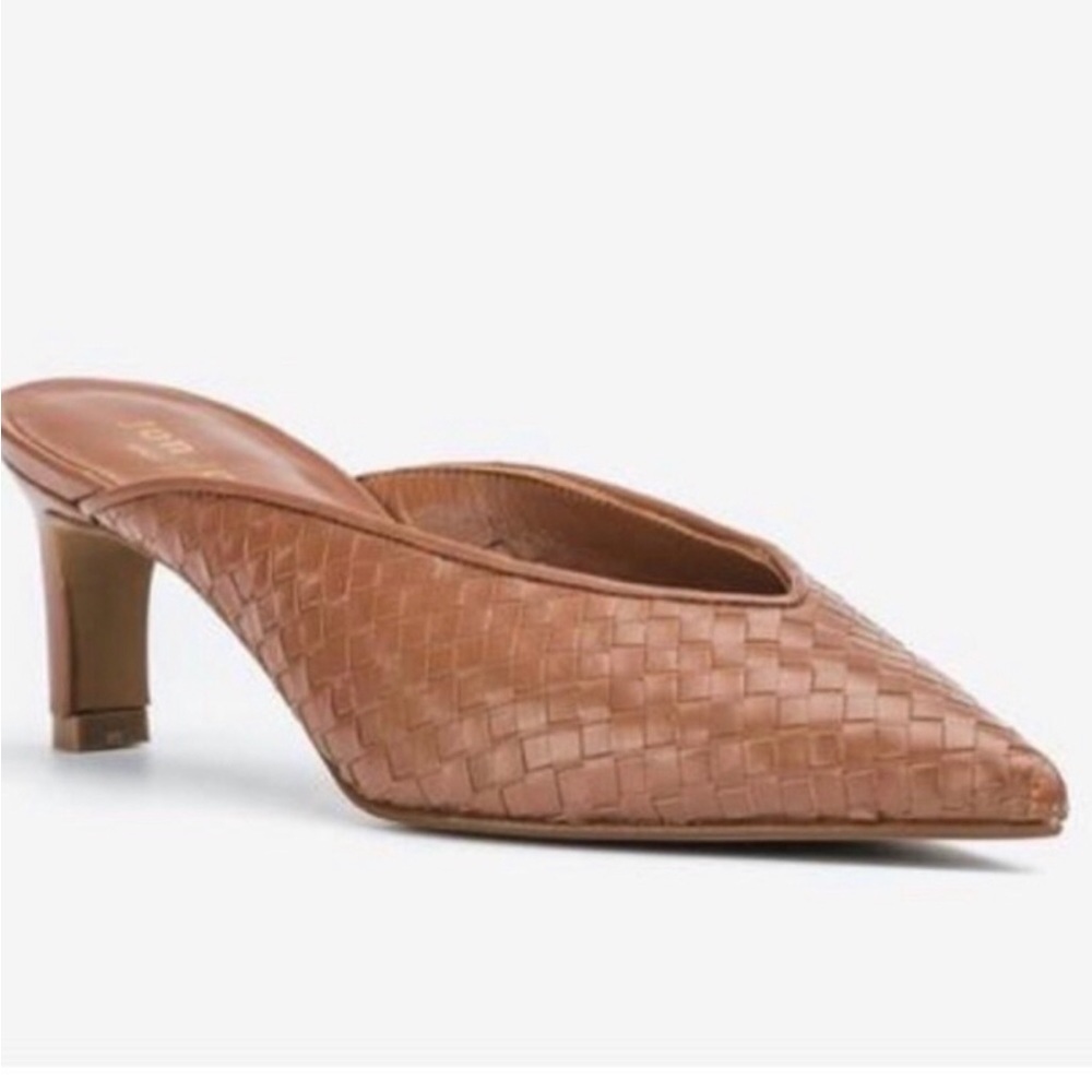 Jon Josef Willa Brown Woven Heels